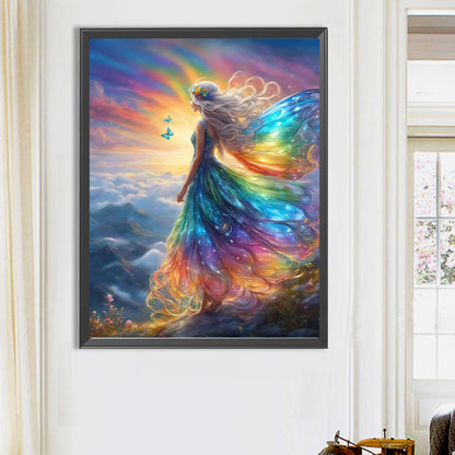 Butterfly Angel - Full Round Drill Diamond Painting 50*65CM