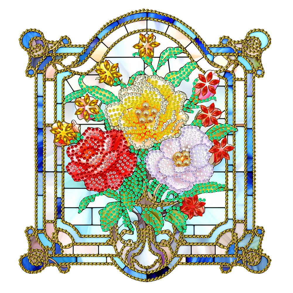 Glass Window Grilles - Special Shaped Drill Diamond Painting 30*30CM