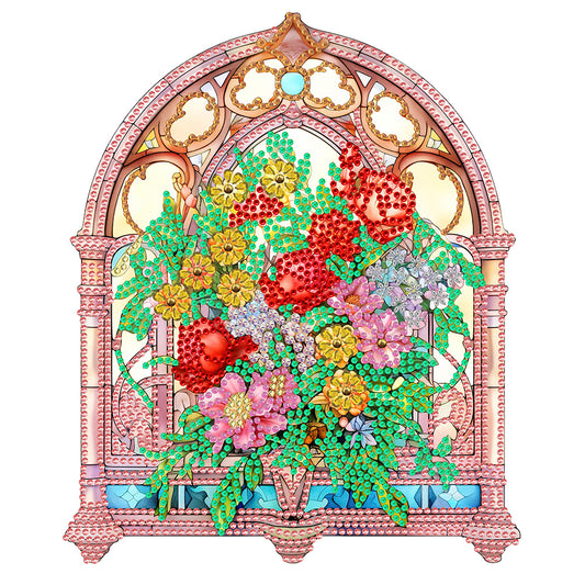 Glass Window Grilles - Special Shaped Drill Diamond Painting 30*30CM