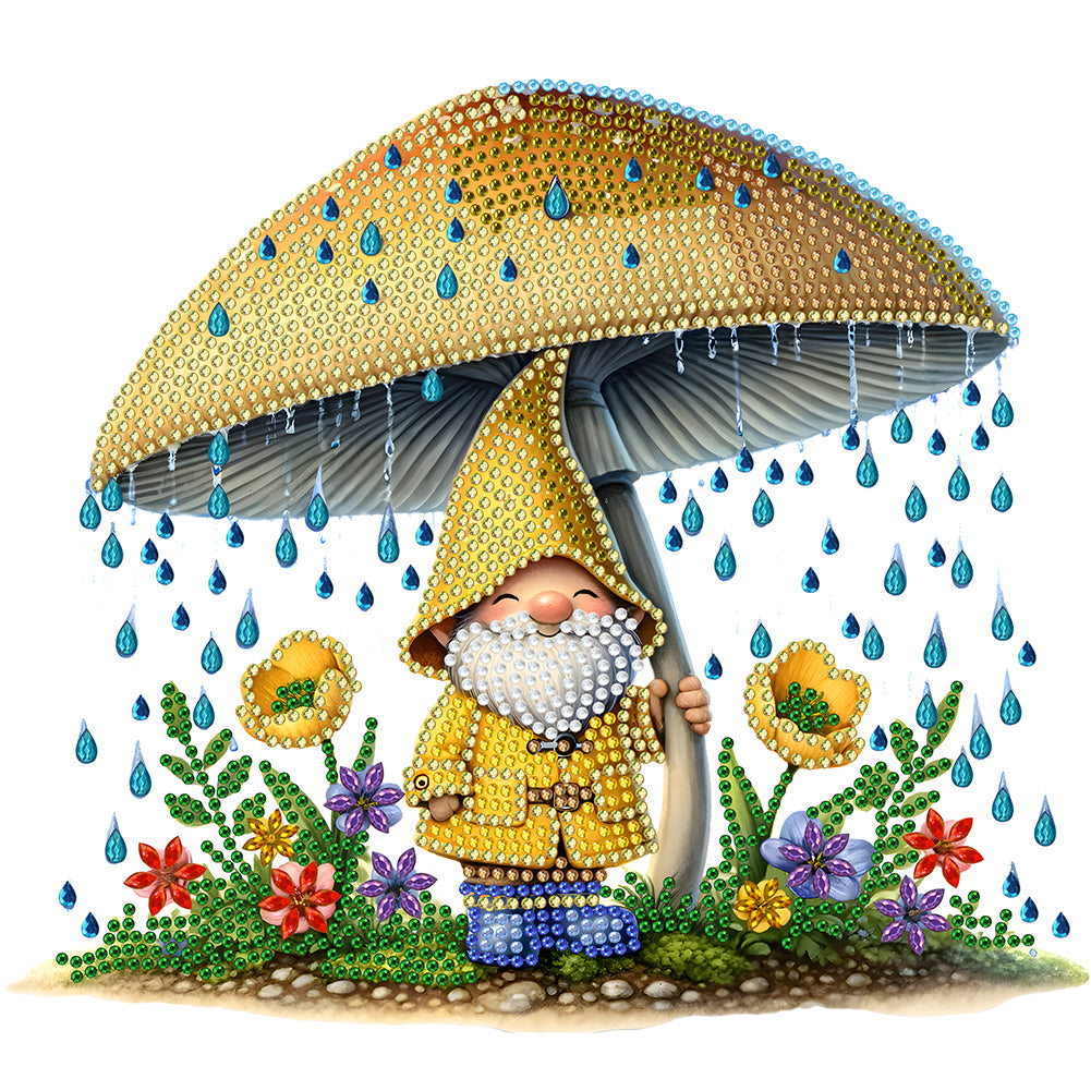 Garden Gnome - Special Shaped Drill Diamond Painting 30*30CM