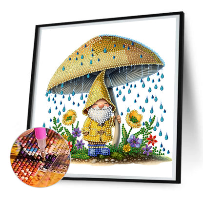 Garden Gnome - Special Shaped Drill Diamond Painting 30*30CM