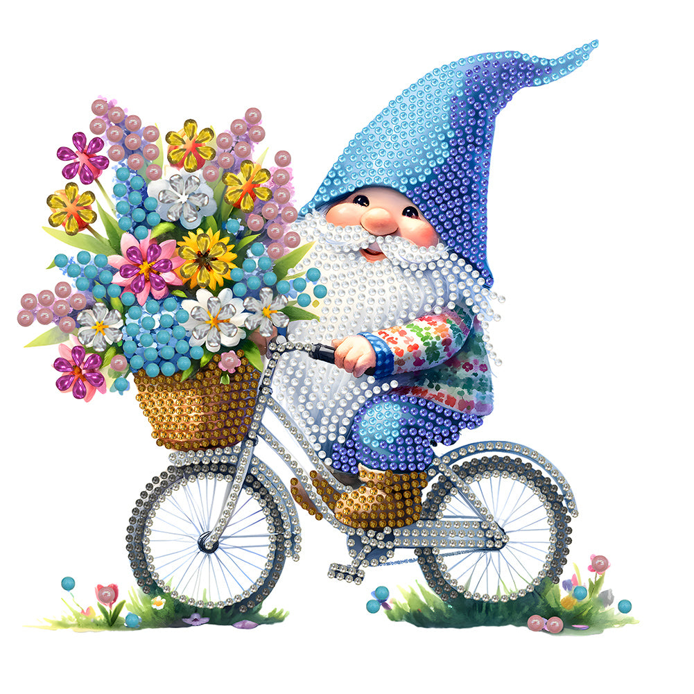 Garden Gnome - Special Shaped Drill Diamond Painting 30*30CM