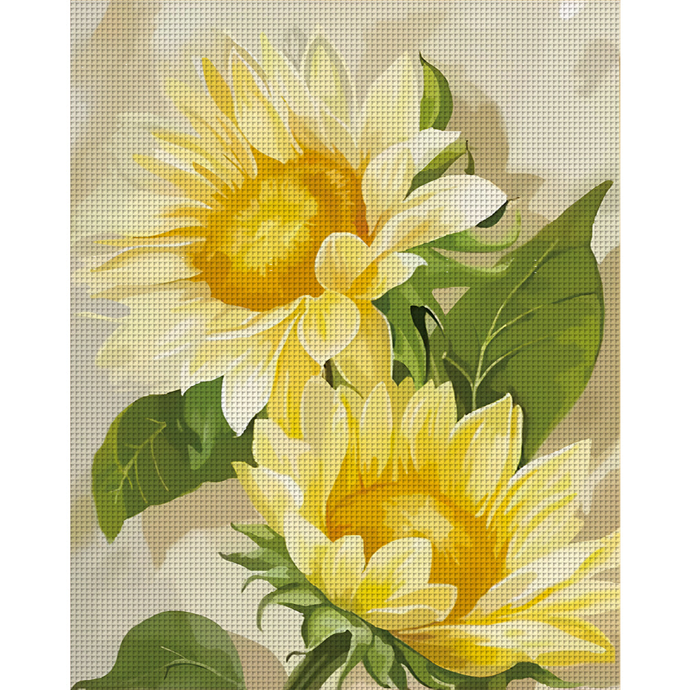 Born Toward The Sun - 11CT Stamped Cross Stitch 50*63CM