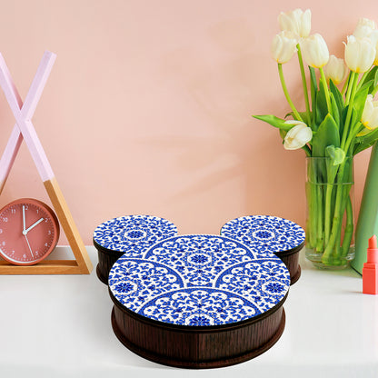 Wood DIY Diamond Painting Jewelry Organizer Box Kit for Adults Kids (Mandala)