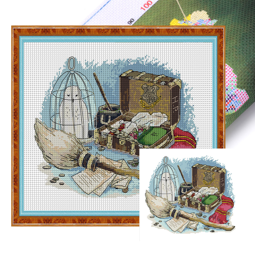 Magician'S Tools - 14CT Stamped Cross Stitch 37*32CM(Joy Sunday)