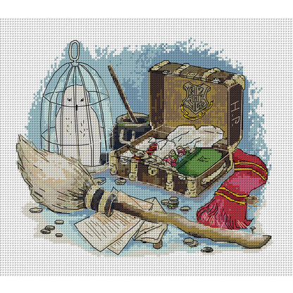 Magician'S Tools - 14CT Stamped Cross Stitch 37*32CM(Joy Sunday)