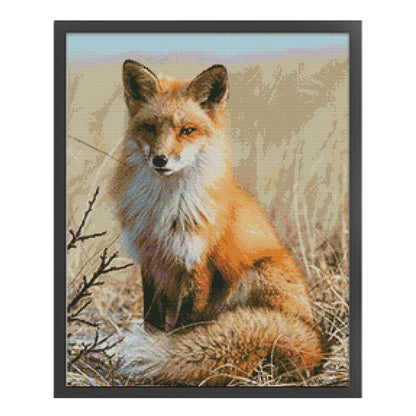 Fox Four - 11CT Stamped Cross Stitch 55*67CM(Joy Sunday)