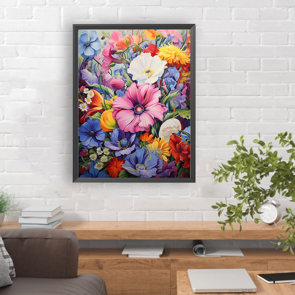 Bouquet - Full Round Drill Diamond Painting 30*40CM