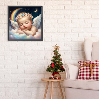 Sleeping Angel Child - Full Round Drill Diamond Painting 30*30CM