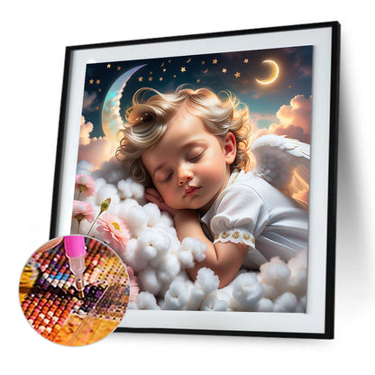 Sleeping Angel Child - Full Round Drill Diamond Painting 30*30CM