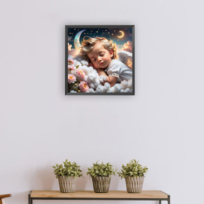 Sleeping Angel Child - Full Round Drill Diamond Painting 30*30CM