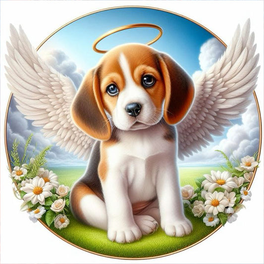 Angel Puppy - Full Round Drill Diamond Painting 40*40CM