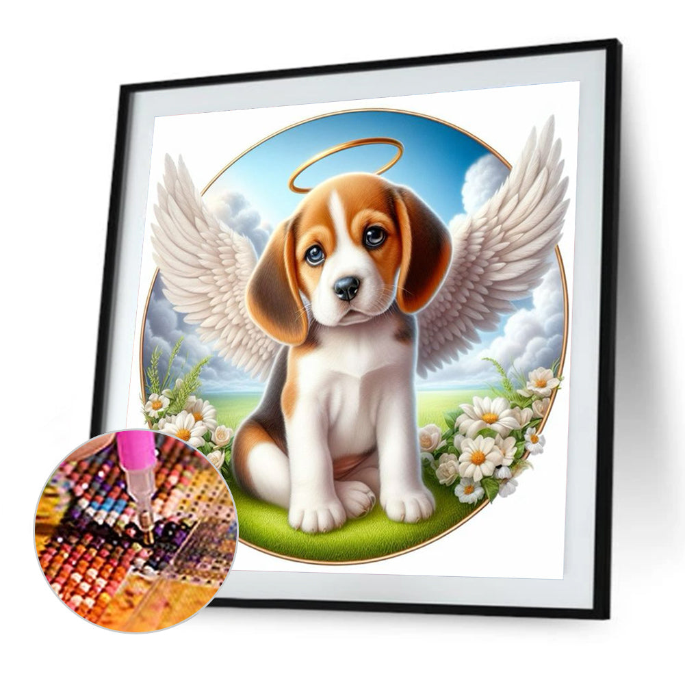 Angel Puppy - Full Round Drill Diamond Painting 40*40CM