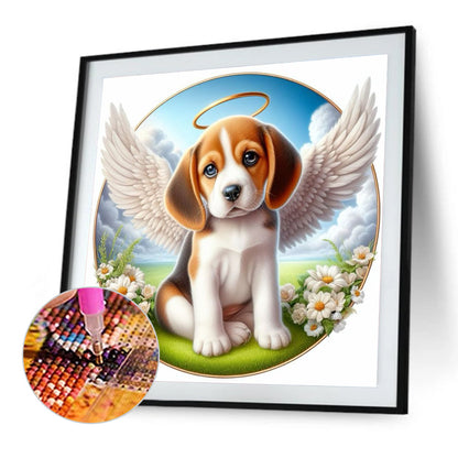 Angel Puppy - Full Round Drill Diamond Painting 40*40CM