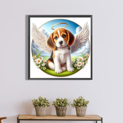 Angel Puppy - Full Round Drill Diamond Painting 40*40CM