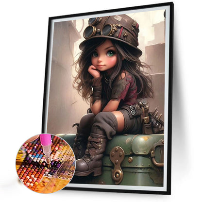 Cool Girl - Full Square Drill Diamond Painting 30*40CM