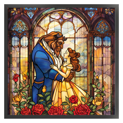 Beauty And The Beast - 14CT Stamped Cross Stitch 50*50CM