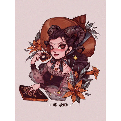 Witch - 11CT Stamped Cross Stitch 40*56CM