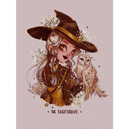 Witch - 11CT Stamped Cross Stitch 40*56CM