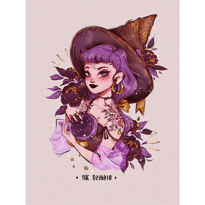 Witch - 11CT Stamped Cross Stitch 40*56CM