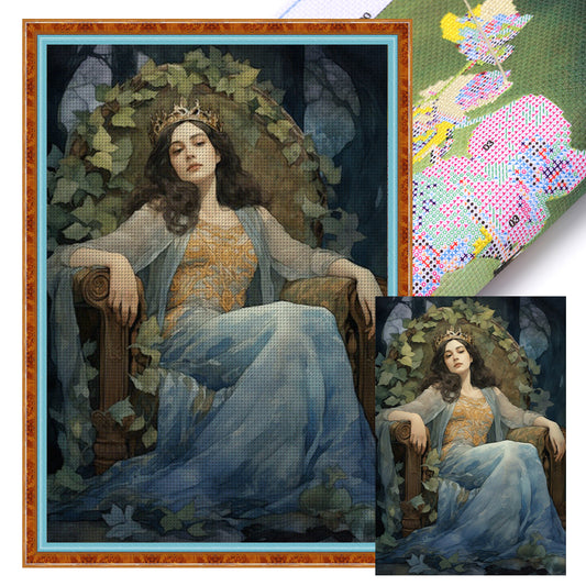Classical Woman - 11CT Stamped Cross Stitch 50*70CM