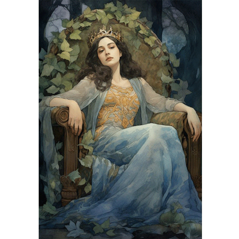 Classical Woman - 11CT Stamped Cross Stitch 50*70CM