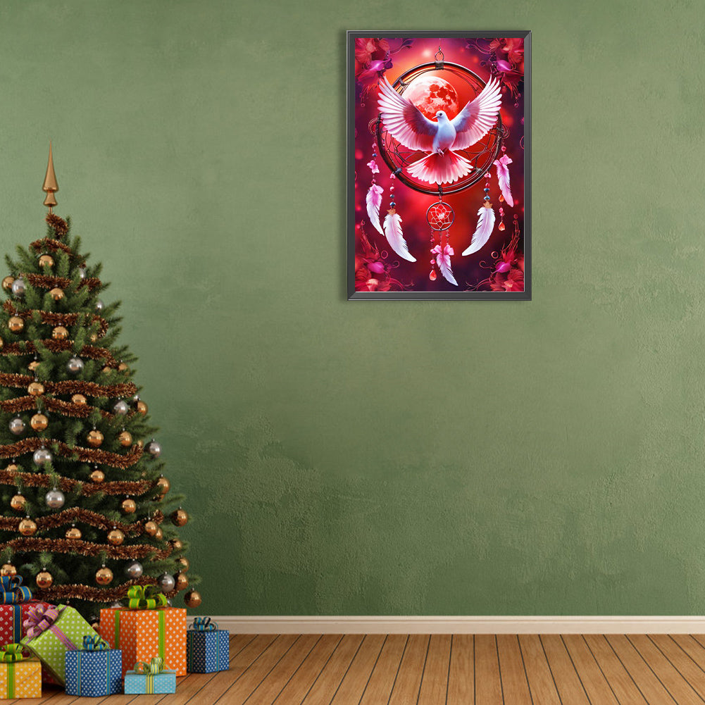 Dream Catcher And Dove Of Peace - Full Round Drill Diamond Painting 40*60CM