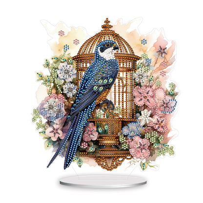 Parrot Cage Diamond Painting Desktop Decoration for Home Office Desktop Decor