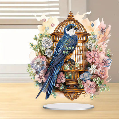 Parrot Cage Diamond Painting Desktop Decoration for Home Office Desktop Decor