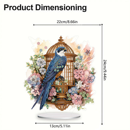 Parrot Cage Diamond Painting Desktop Decoration for Home Office Desktop Decor