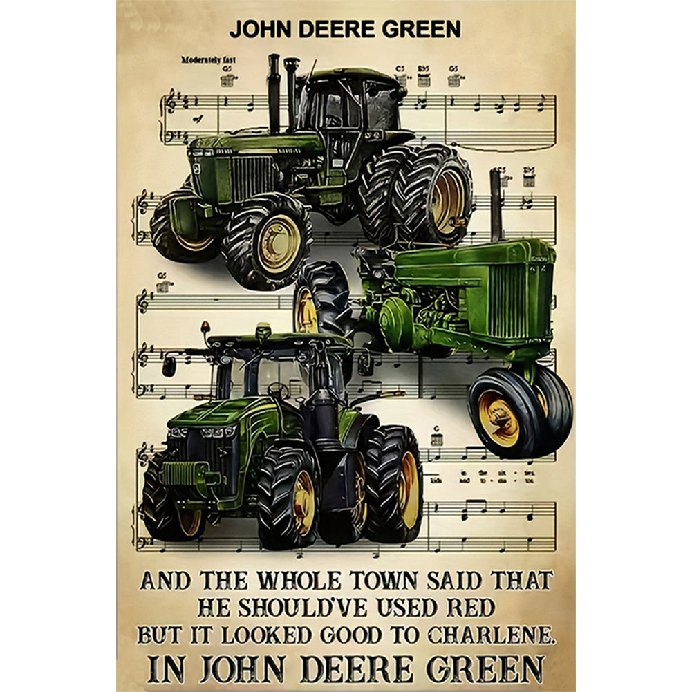 Agricultural Vehicles - 11CT Stamped Cross Stitch 50*75CM