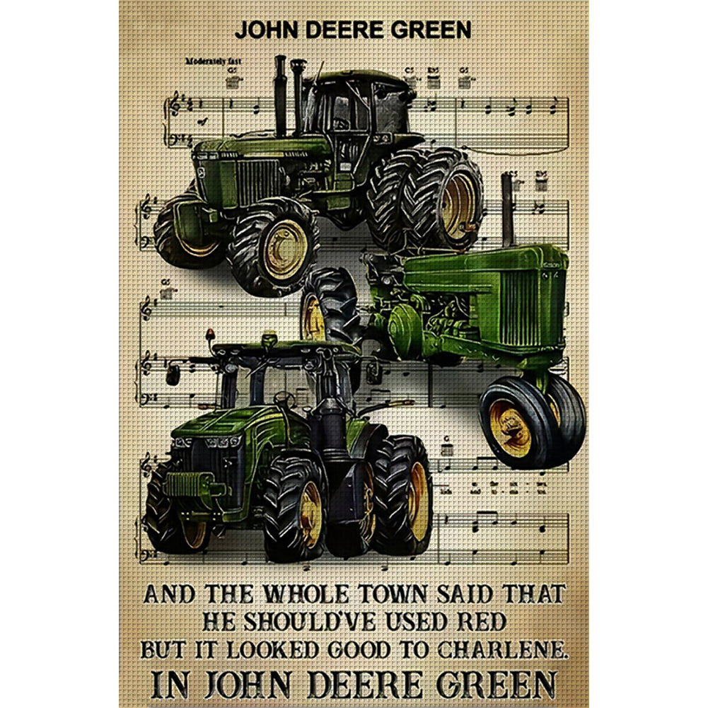 Agricultural Vehicles - 11CT Stamped Cross Stitch 50*75CM