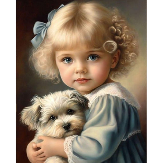 Sweet Cool Girl - Full Round Drill Diamond Painting 40*50CM