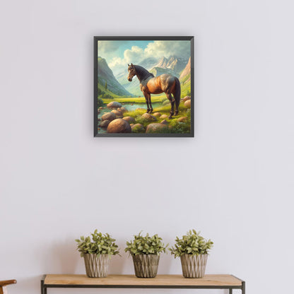 Horses - Full Round Drill Diamond Painting 30*30CM