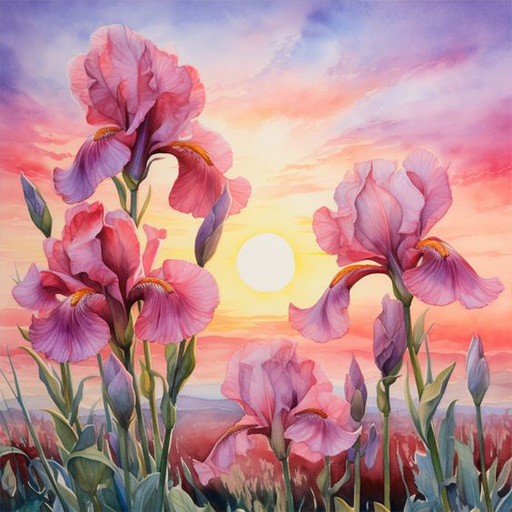 Iris - Full Round Drill Diamond Painting 30*30CM