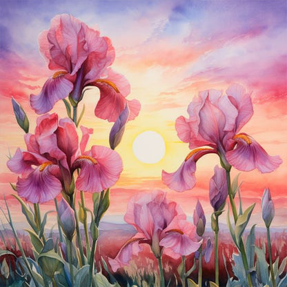 Iris - Full Round Drill Diamond Painting 30*30CM