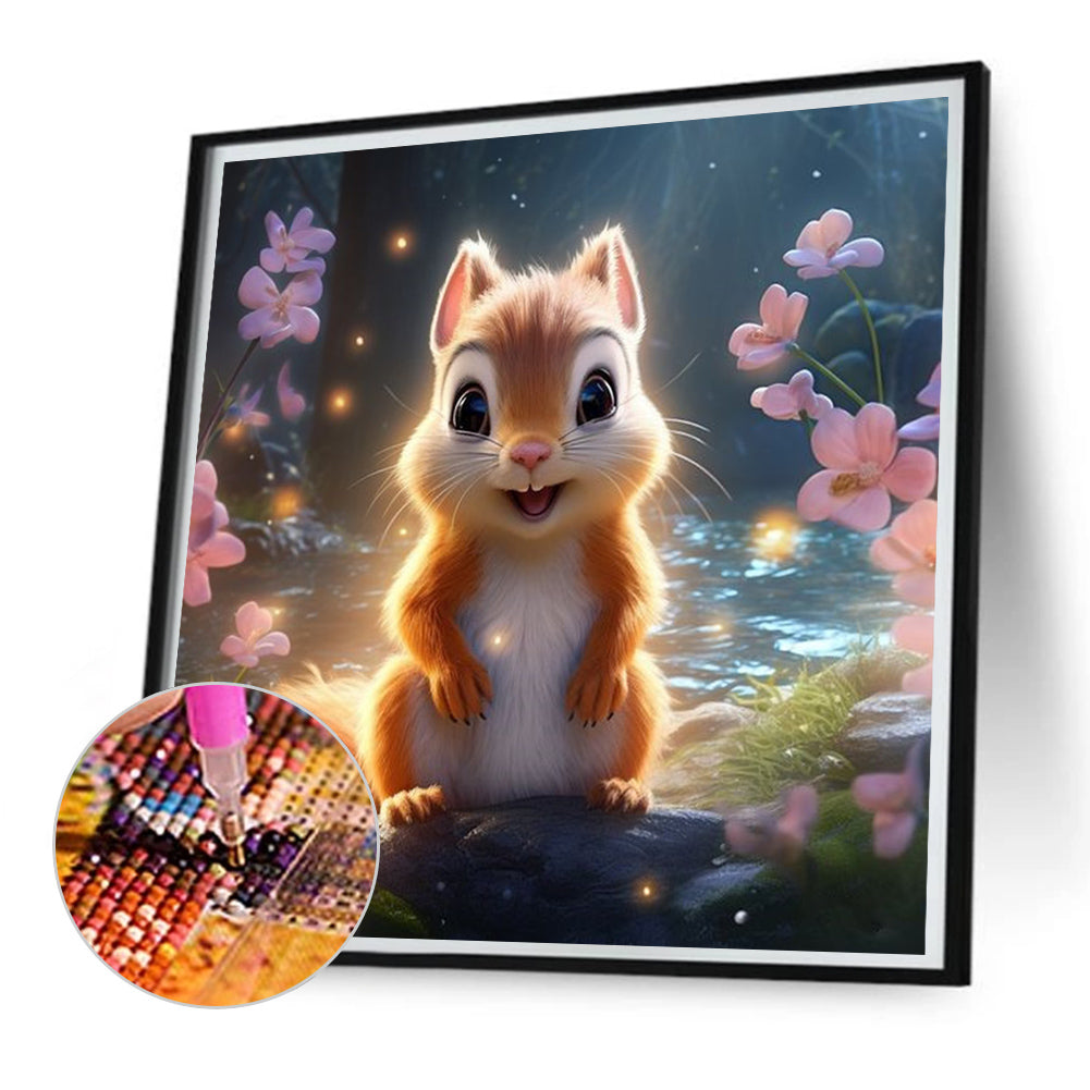 Squirrel - Full Square Drill Diamond Painting 30*30CM