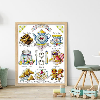 Refreshments - 14CT Stamped Cross Stitch 36*44CM(Joy Sunday)