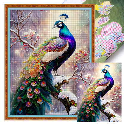 Peacock - 14CT Stamped Cross Stitch 50*65CM