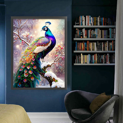 Peacock - 14CT Stamped Cross Stitch 50*65CM