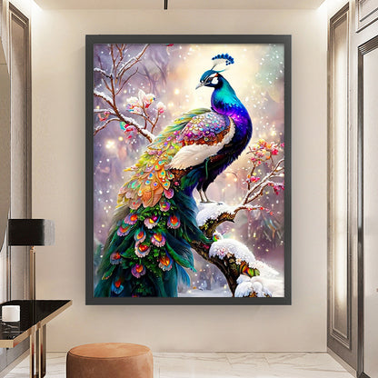 Peacock - 14CT Stamped Cross Stitch 50*65CM