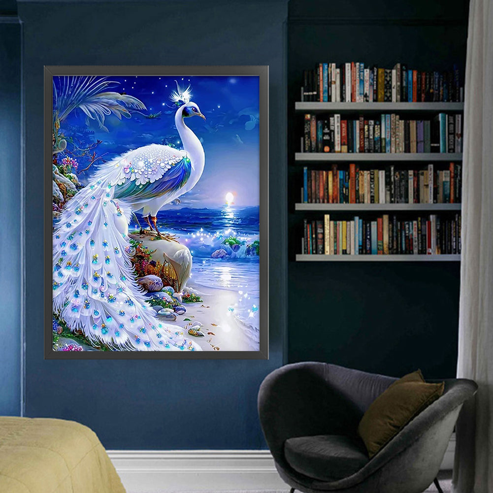 Peacock - 14CT Stamped Cross Stitch 50*65CM