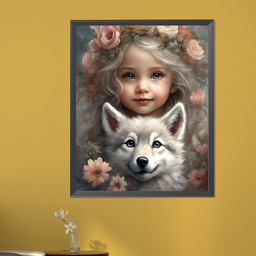 Little Girl - Full Square Drill Diamond Painting 40*50CM