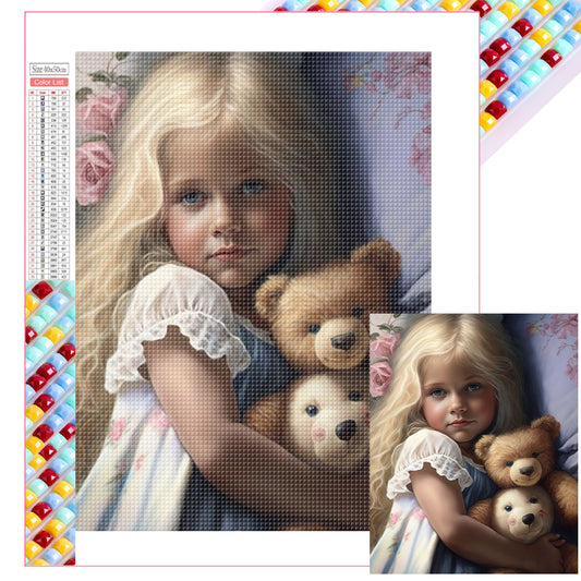 Little Girl - Full Square Drill Diamond Painting 40*50CM