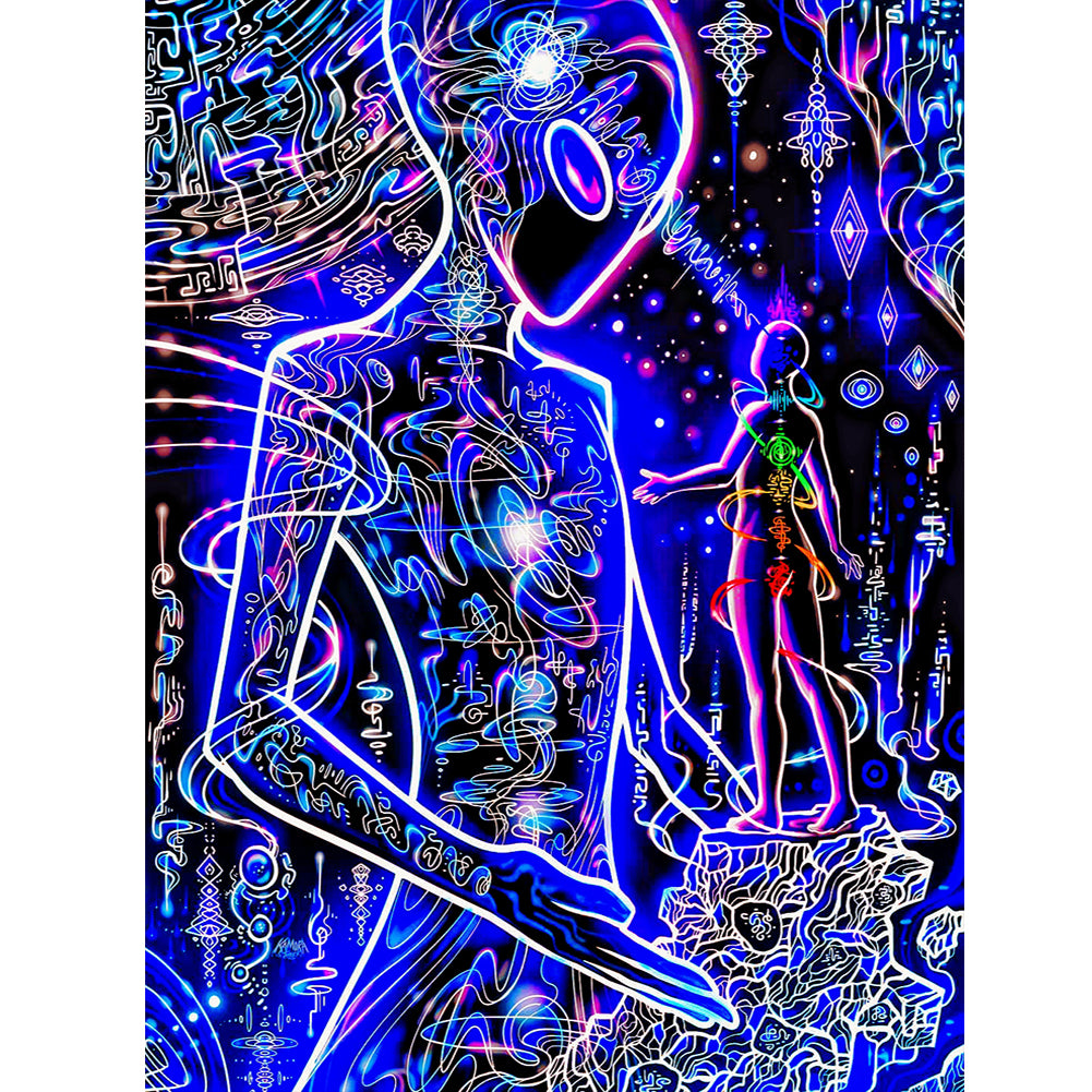 Meditation Power - Full Round Drill Diamond Painting 30*40CM