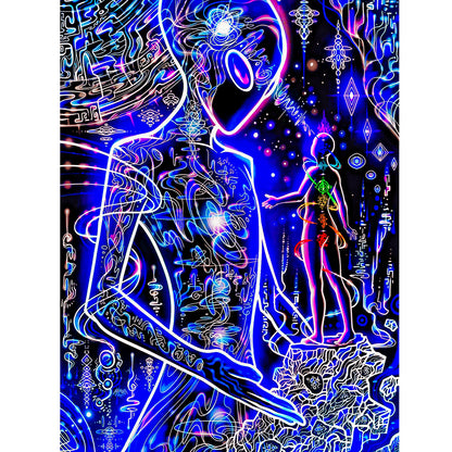 Meditation Power - Full Round Drill Diamond Painting 30*40CM
