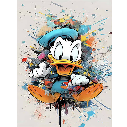 Donald Duck - Full Round Drill Diamond Painting 30*40CM