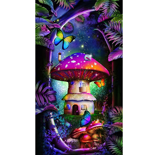 Forest Mushrooms - Full Round Drill Diamond Painting 30*50CM