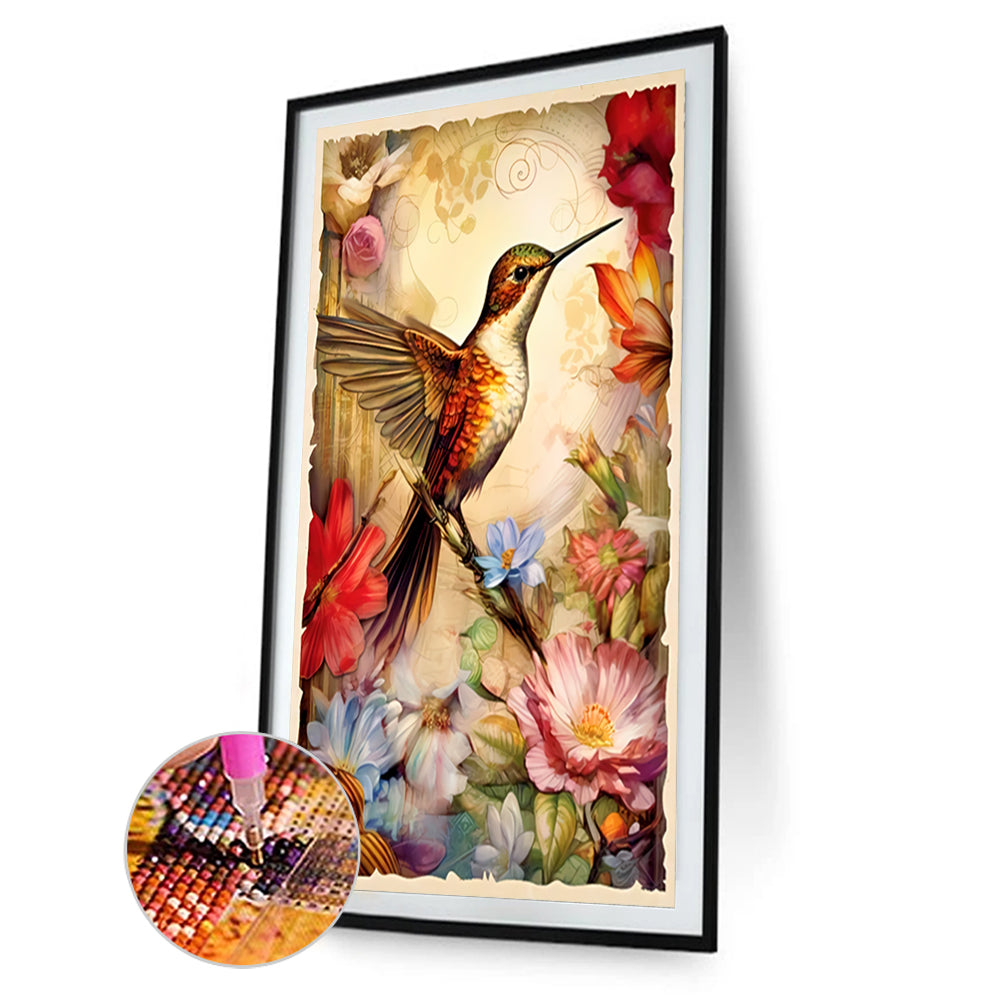 Hummingbird - Full Round Drill Diamond Painting 40*60CM