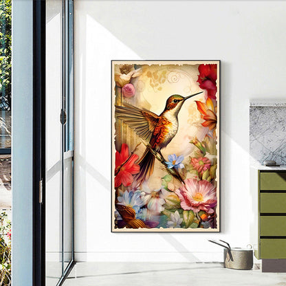 Hummingbird - Full Round Drill Diamond Painting 40*60CM